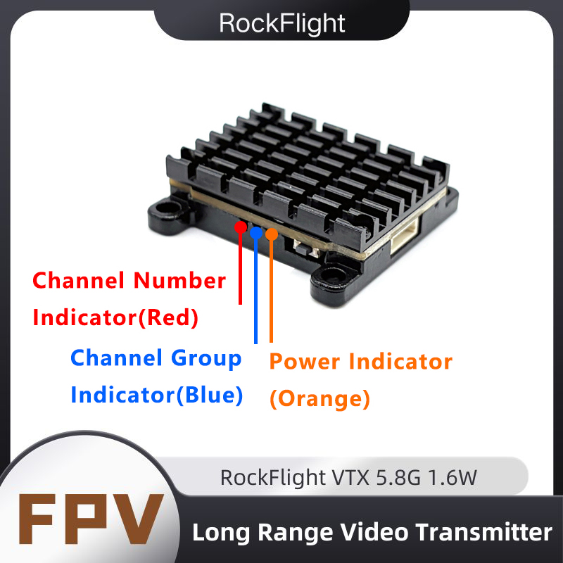 RockFlight TX663 VTX 5.8G 48CH - огляд і ціна Drone Receiver