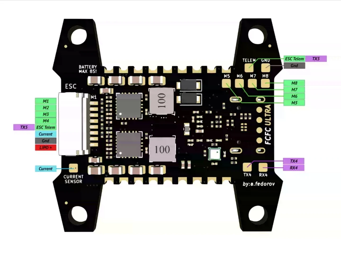 UniFlyKISS ULTRA V3 Flight Con - огляд і ціна Drone Buzzer