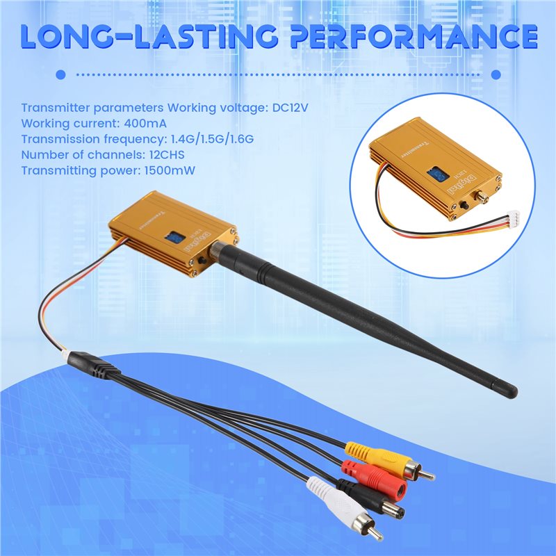 A48U 1.5G 1.5W FPV VTX 12CH 15 - огляд і ціна Drone Transmitter