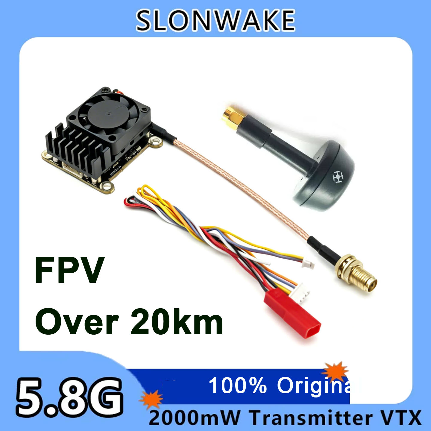 New upgrade 5.8Ghz 2W adjustab - огляд і ціна Drone Receiver