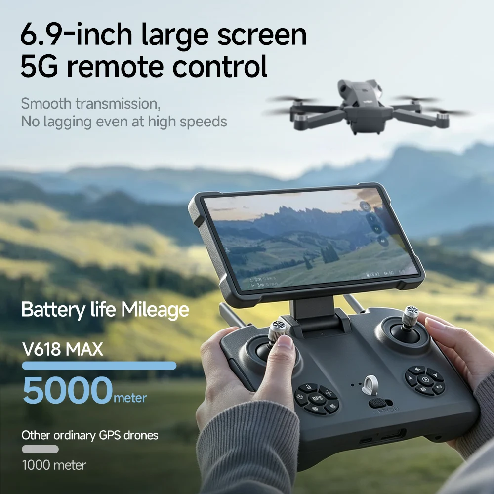4K 6K 8K Camera V618 MAX GPS D - огляд і ціна Drone Gps Mount