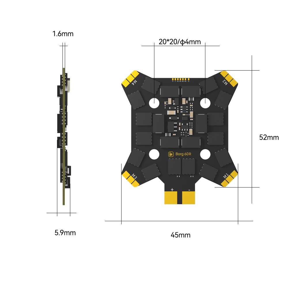 iFlight Borg Mini H7 (ICM42688 - огляд і ціна Drone Esc